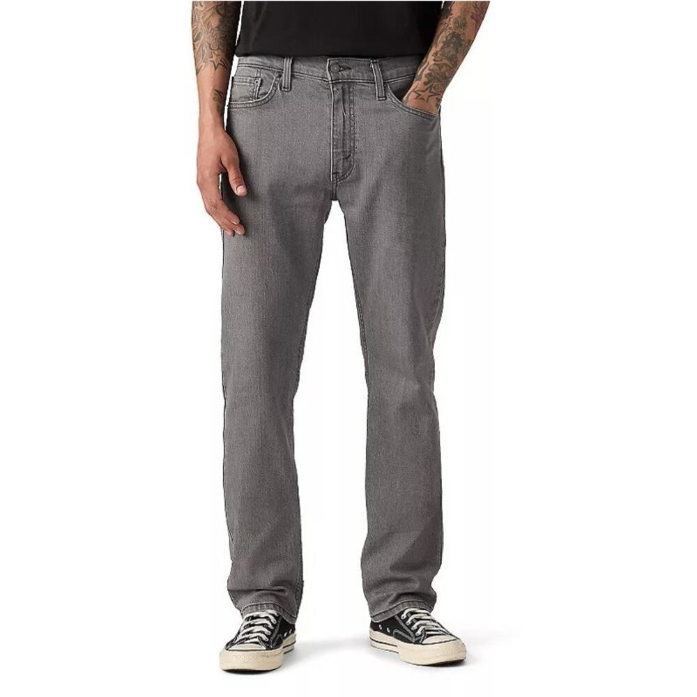 Levi’s Men’s 513 Slim Fit Jeans in Dark Gray Wash size 36 waist